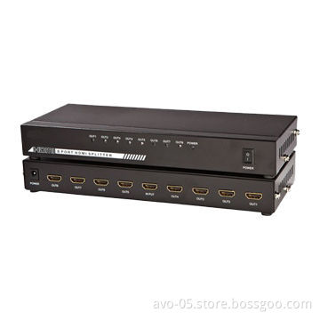 HDMI Splitter with 8 Ports, 1 DVD Display Device to Connect 8